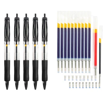 0,5 mm Pakiruumi Geel Pliiatsid Set Black/red/blue Tint Pastapliiatsid Kirjutamiseks Täitmine Office Tarvikud koolitarbed Kirjatarvete