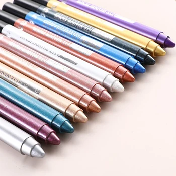 Mood Eye Shadow Pen Glitter Pärl Lauvärv Pliiats Pikaajalise Tõrgeteta Veekindel Virvendama Silmapliiats Siidiussi Stick