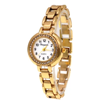 Naiste Käekell Käevõru Kellad Mood Daamid Watchs Rhinestone Kvarts Mujer kuld vaadata kellad naistele luksus