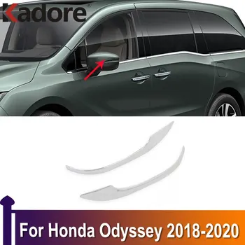 Peeglid-Ribad Kleebis Honda Odyssey 2018 2019 2020 Chrome Pool Ust Tahavaatepeeglid Kate Sisekujundus Tarvikud