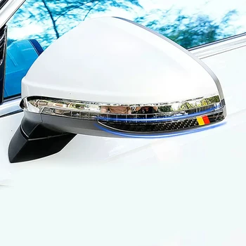 ABS Plastikust Rearview Mirror Kuumtsingitud Raam Katta Trim Panel Litrid 2tk Audi A4 (B9 2017 -2022 2023 Car Styling Tarvikud