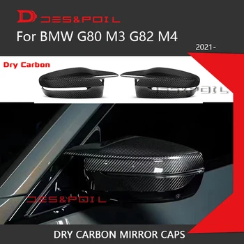 3K Kuiv süsinikkiust Peegel Mütsid Katavad BMW M3 G80 M4 G82 Asendamine Auto Racing 2021-2023 xDrive Konkurentsi Vasakpoolse rooliga