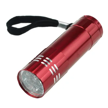 Mini 9 LED Taskulamp UV-Ultraviolett Taskulambi Valgus, Veekindel Alumiiniumist Lamp Küünte Kuivati Väljas Taktikaline Valgustus Vahend UV-Lamp