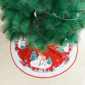 Jõulupuu Padi Digital Print Peen Töö Jõulupuu Vaip Xmas Siseruumides Ornament Jõuluvana Põder Puu Seelik