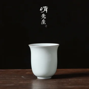 Portselan Shenyang Rasva Valge Jade Portselan Tee Tassi Keraamiline Raw Või Glasuurimata Suur Tee Tassi Ühe Tassi Kung Fu Tee Set Teacup Mas