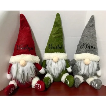 Super Armas Personaliseeritud Jõulud Gnome Näota Nukk Santa Kaunistused Custom Nimi Uue Aasta Christmas Tree Teenetemärgi Kingitused