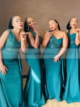 Pikk Merineitsi Roheline Pruutneitsi Kleidid 2023 Ühe Õla Neiu Au Kleit Naistele Elegantne Kleit Naiste jaoks Pulmapidu