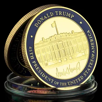 Valge Maja kullatud Suveniirid ja Kingitused, Kuld, Mündid 45. President Ameerika Ühendriigid Donald Trump mälestusmünte