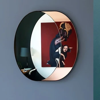 Ebaregulaarne Magamistuba Dekoratiivne Peegel Esteetiline Meik Dekoratiivne Peegel Põhjamaade Decor Espejo Viilutatud Kodu Kaunistamiseks, Luksus YY50DM