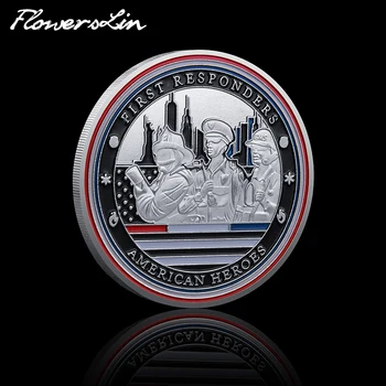 [FlowersLin] Ameerika Kangelased Suveniiride Mündi USA esmased Au Badge Vabaduse Eagle Väärtus Väljakutse Mündi Laekuva