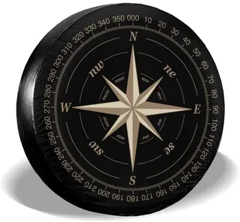 Kompass Roosi Must Varuratta Rehvi Kate UV Päikese Ratta Hõlmab Sobib Haagis, RV, MAASTURITE ja Paljud Sõiduki 15 Tolli