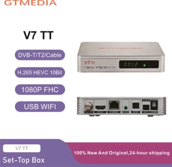 H. 265 10 bitti IT/PT GTMEDIA V7 TT DVB-T2/T Maapealse TV-Vastuvõtjat HD Digitaal-TV Tuuner Retseptori MPEG4 DVB-C, CCam Dekooder Combo