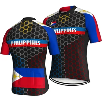Filipiinid Jalgrattasõit Jersey Lühikesed Varrukad Road Spordi Riided Krossi Ronida Särk MTB Jalgratta Jakk Tops Outwear Kulumine Ühtlane