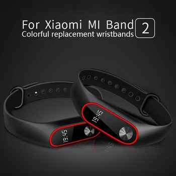 Räni Rihma Xiaomi Mi Band 2 Sport Rihm Nutikas Käevõru Watch Rihmad MiBand 2 Käepaela Asendamine 10 Värvi