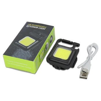 Mini LED Taskulamp Kaasaskantav USB Laetav Kerge Töö 800 Luumenit Särav Võtmehoidja Tuli Väike Tasku Taskulambid Väljas