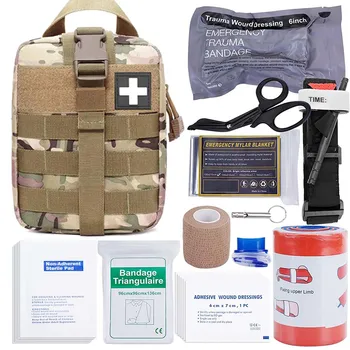Trauma Komplekt Taktikaline MOLLE Väljas Emergency First Aid Kit Sõjalise Survival kit Kott Täis Seiklus Jahindus, Telkimine, Matkamine