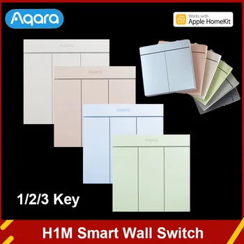 Aqara Smart Wall Lüliti H1M Neutraalset MARS-Tech 6 Värvi Traadita Võti Valguse Lüliti Zigbee 3.0 Mitu Kontrolli Homekit