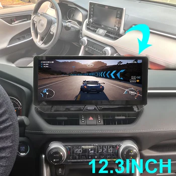 12.3 inch 1920*720 IPS Puutetundlik Ekraan, Android 13 videopleier CARPLAY Toyota RAV4 2020 2021 Stereo GPS Multimeedia Raadio 2 Din