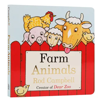 Põllumajandusloomade Rod Campbell, Baby Laste raamatud vanuses 1 2 3, inglise pildiraamat 9781481449847