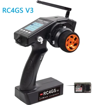 RC4GS V3 5 Kanalit RC Saatja ja R6FG Güro-Vastuvõtja, 2.4 GHz Pind pult 30 Mudelid Ladustamine RC Mänguasjad