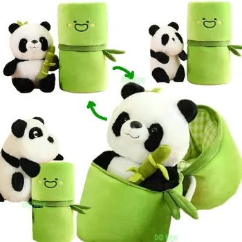 Loominguline Panda Huahua Nukk Peidus Bambus -, Plüüš-Kott, Padi, Täidisega Ronida Menglan Kallistada kohta Bambusest Mänguasi Lastele Sünnipäeva