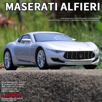 1:32 Maserati Alfieri Sulamist sportauto Mudeli Simulatsiooni Diecast Metal Mänguasi Sõidukite Auto Mudel Heli ja Valguse Kogumise Kid Kingitus