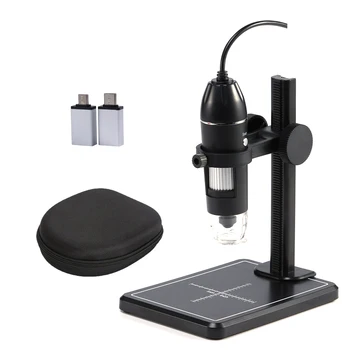 Digitaalse Video Mikroskoobi Tüüp-C Micro-USB-1600X 8 LED Elektroonilise Mikroskoobi Jootmist High Definition Kaasaskantava Mikroskoobiga