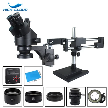 3,5 X-90X Topelt Buum Zoom Simul Fookuskaugus Trinocular Stereo Mikroskoop HDMI-USB-Tööstus-Microscopio Kaamera Remont Tööriistad Luup
