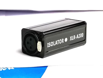 Professionaalne XLR Audio Isolaator Praegune Kõrvaldamine Müra Vähendamise Filter Mikser Mikrofon Anti-interferentsi A200